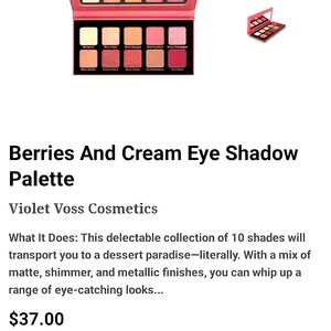 Violet Voss Berries N' Cream 10 Color Eyeshadow Palette from Sephora
